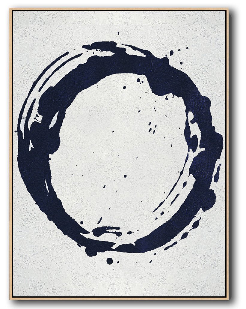 Navy Blue Minimal Art #NV141B - Click Image to Close